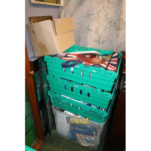 397 - 5 Boxes and Crates of Royal Commemorative ceramics and collectables (Crates not included)