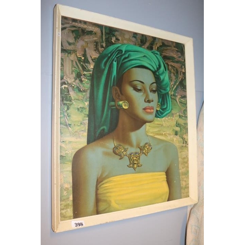 398 - Vladimir Tretchikoff 1913 - 2006 Balinese Girl framed print