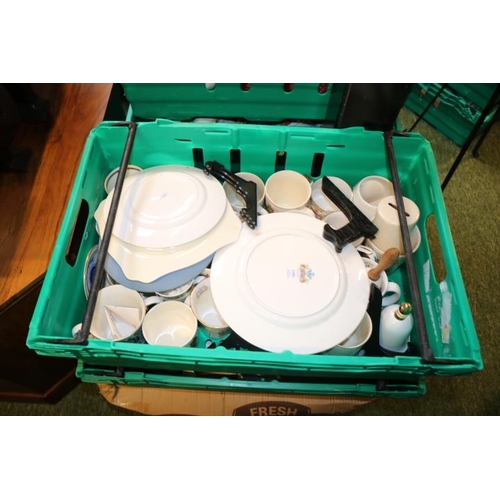 401 - 3 Crates and a boxes of Royal Commemorative ceramics and Teapots (Crates not included)