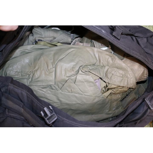 405 - Army Flack Vest, Tactical Holdall and a Vintage Holdall with RAF applied emblem