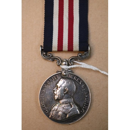 416 - WW1 George V Military Medal with Ribbon Unnamed