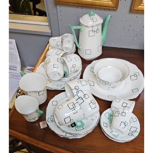 291A - Art Deco Windsor China Tea set