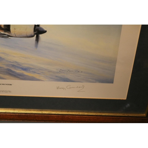 136 - Sea Fury- MIG Encounter by Robert Taylor signed signed by Hoagy Carmichael