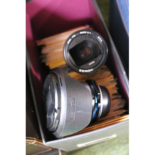 174 - Large collection of assorted Photographic items to include Lenses, Macro Lens, Medical Nikkor etc.