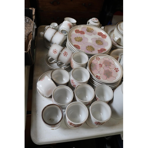 176 - Extensive Denby Gypsy Pattern dinner service comprising of Dinner plates, Bowls, Tureens etc