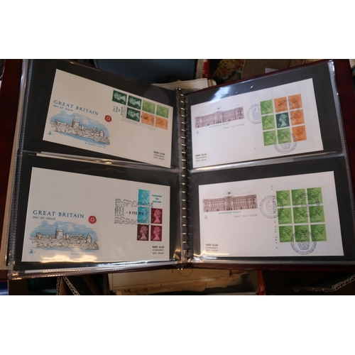 196 - Large collection of First Day covers in Stanley Gibbons Bound folders