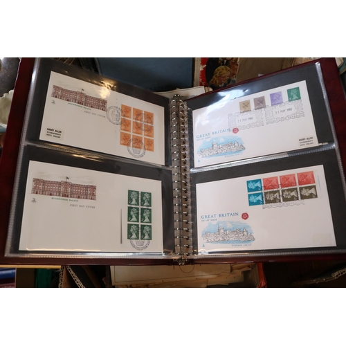 196 - Large collection of First Day covers in Stanley Gibbons Bound folders