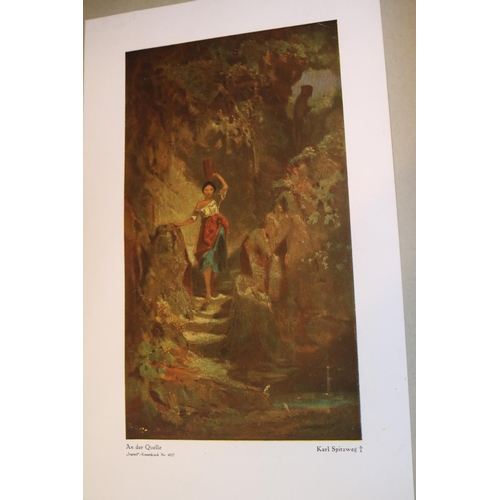 202 - Folio of Karl Spitzweg 1808-1885 and a Album of French and European postcards