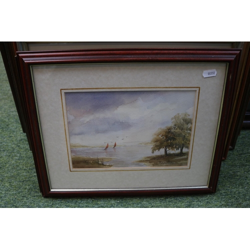 248 - Collection of assorted Framed Watercolours and Pictures to include Cecil Hodgkinson St Michaels Moun... 