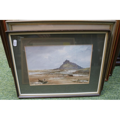 248 - Collection of assorted Framed Watercolours and Pictures to include Cecil Hodgkinson St Michaels Moun... 