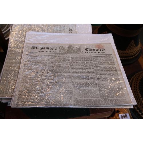 330 - Bound Evening Times 1944 and a collection of St James Chronicle 1817