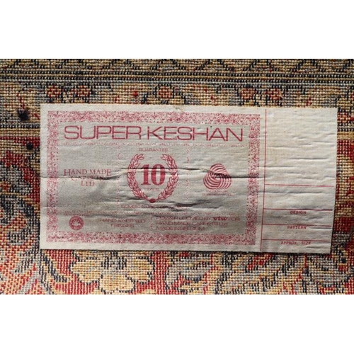 394 - Very Large Super Keshan Red & Cream ground 272cm x 370cm