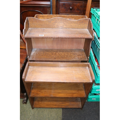 556 - 3 Oak Shelf Units