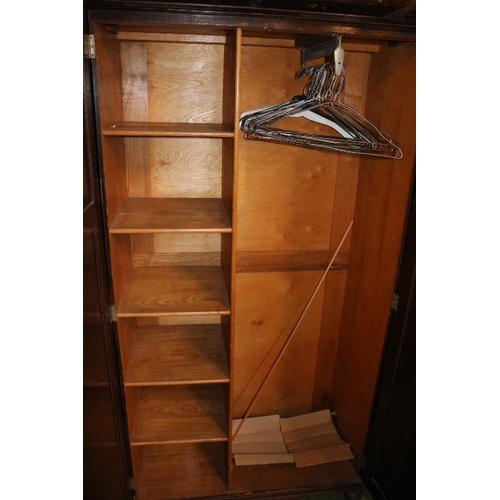 580 - Oak Wardrobe with fitted interior