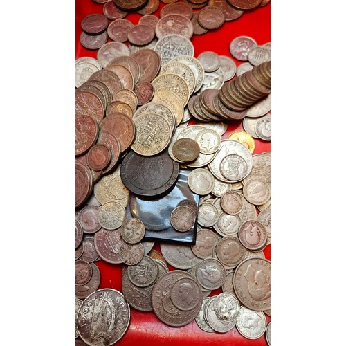 400 - Large collection of Silver and other British coins to include a 1797 Cartwheel penny - Please note c... 