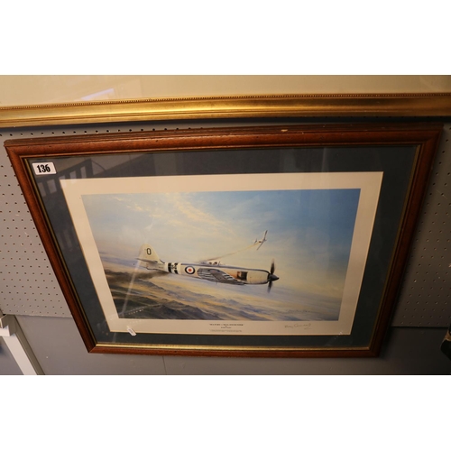140 - Sea Fury- MIG Encounter by Robert Taylor signed signed by Hoagy Carmichael