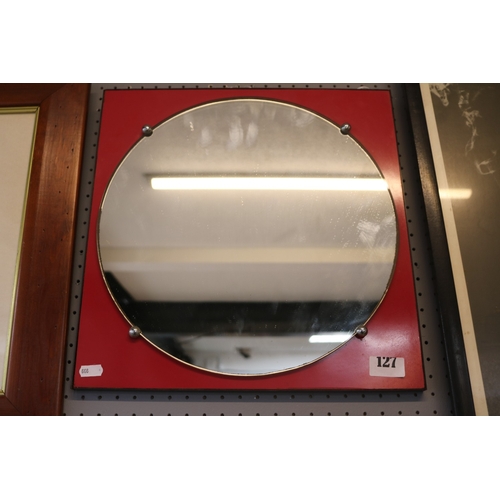 127 - Interesting 1960s Art Deco Mirror in the style of Carlos De Carli