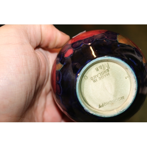 150 - Moorcroft Pomegranate quat vase with impressed marks to base 6.5cm in Height and a later Moorcroft A... 