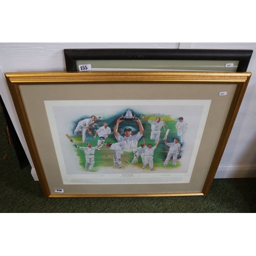 156 - Windswept England V West Indies Test Series 2000 Print
