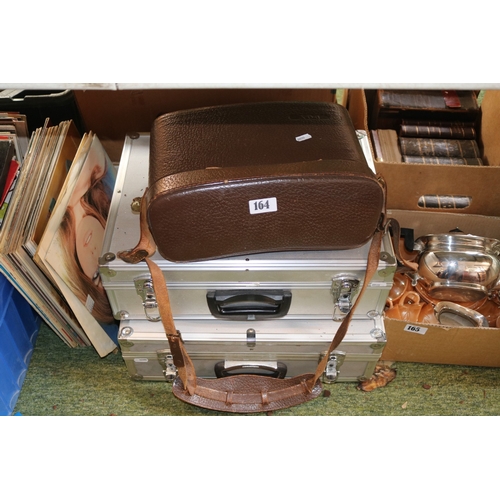 164 - 2 Cases of assorted Cameras to include Nikon, Topcon, Taron Seagull etc.
