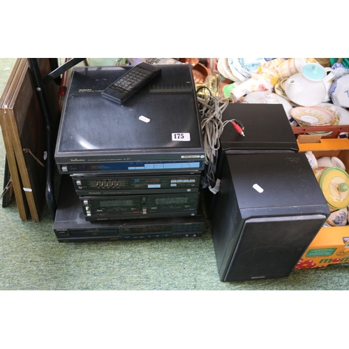 175 - Vintage Technics Stacking stereo system and a set of Speakers