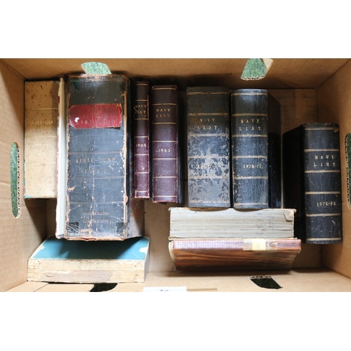 179 - Collection of 10 19thC Navy Lists