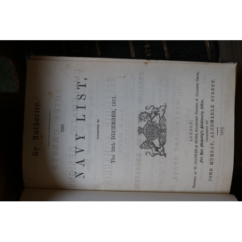 179 - Collection of 10 19thC Navy Lists