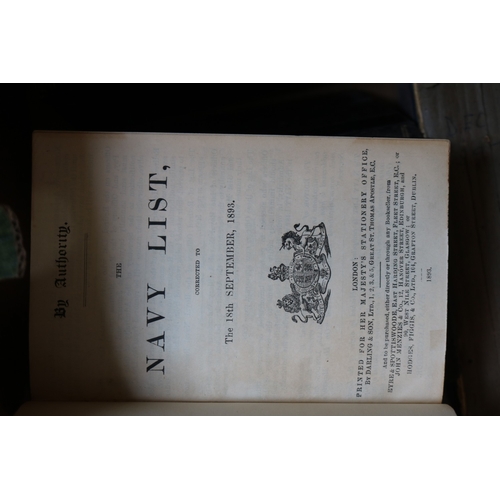 179 - Collection of 10 19thC Navy Lists