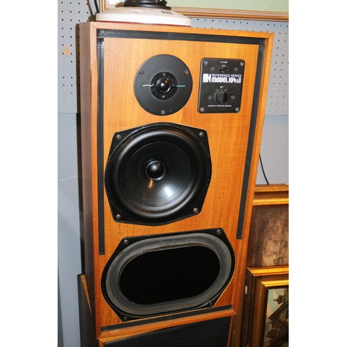 130 - Akai AP 306C Turntable, Rotel Stereo Receiver, Akai Stereo Cassette Deck and a Pair of KEF speakers