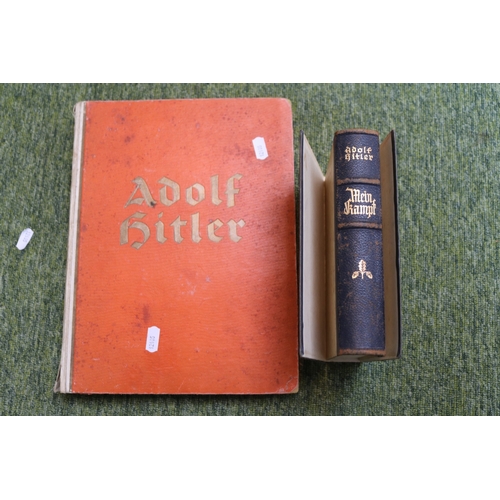 103 - Adolf Hitler Bilder Aus Dem Leben Des Fuhrers and a Bound Volume of Mein Kampf
