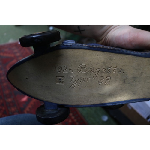 15 - 2 Studio Pottery 1926 Bugatti Type 35 models. 30cm in Length