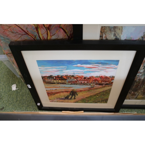 187 - Collection of assorted Framed Pictures and Prints mainly Cambridge scenes by Villiers