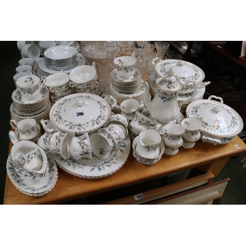 206 - Extensive Royal Albert Brigadoon pattern dinner service
