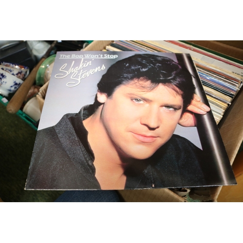 211 - Box of assorted Vinyl Records to include Dionne Warwick, Lonnie Donegan etc.