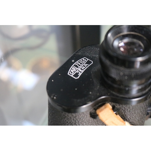 58 - Carl Zeiss Jena Jenoptem 10 x 50W with race day labels