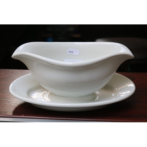 76 - German Third Reich 1941 Dated Double ended Sauce boat