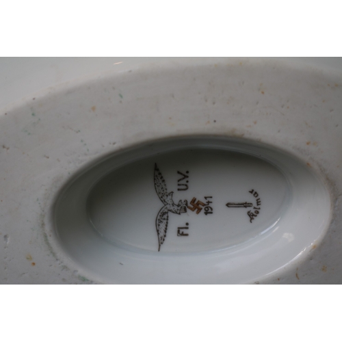 76 - German Third Reich 1941 Dated Double ended Sauce boat