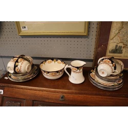 131 - Haig Edwardian Transfer printed Tea set
