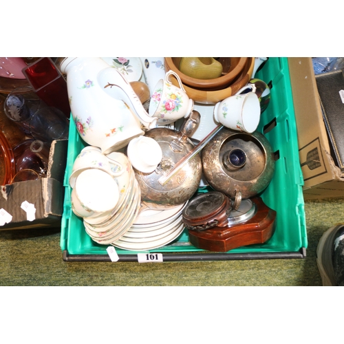 161 - Crate of assorted Ceramics to include Tuscan, Aynsley etc.