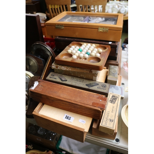165 - Collection of assorted Games to include Solitaire, Chess, Dominoes etc.