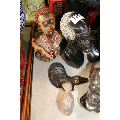179 - Collection of assorted African Busts