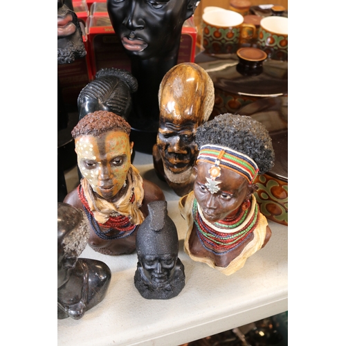 179 - Collection of assorted African Busts