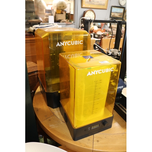185 - 2 Anycubic Vyper 3d Printers, Anycubic Photon Mono M5 and a Wash & Cure 2.0