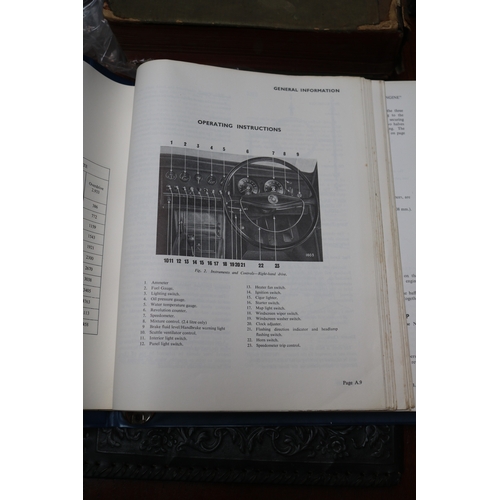 206 - Jaguar Car Mascot, Jaguar Mark 2 Service Manual and a Radio Time Folio folder