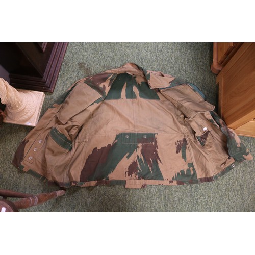 199 - WW2 Camouflage Denison Smock Jacket and a collection of WW2 Naval clothing.