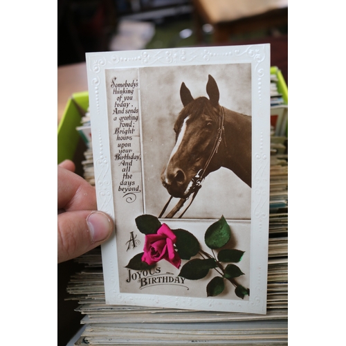 60 - Box of assorted Topographical postcards