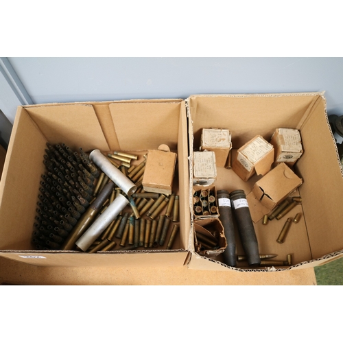 Collection of assorted Inert Brass Shell cases mostly WW2