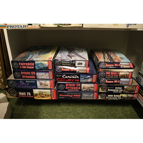 499 - Collection of Roden 1/35 & 1/72 Scale Aircraft and Vehicles to ...
