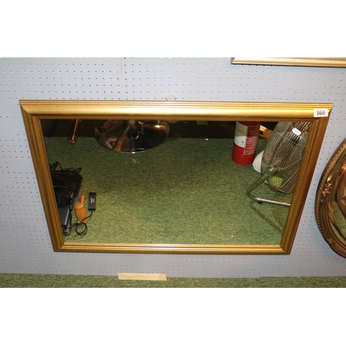 166 - Gilt Framed Rectangular Mirror