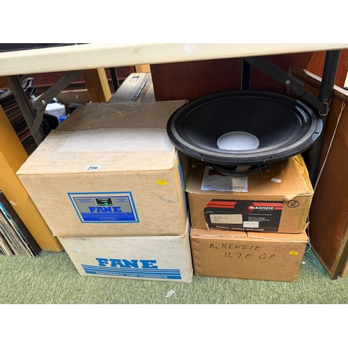 296 - 2 Boxed Fane Classic 15/100C and assorted Vintage Speakers